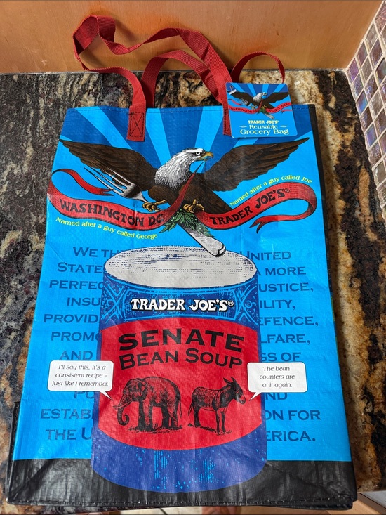 Trader Joe'S Handbags - NWT Trader Joe’s Washington DC shopping bag White House Senate Bean Soup